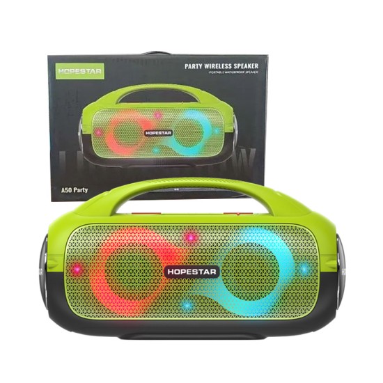 Hopestar Bluetooth Speaker A50 Party Light Green